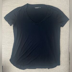 Abercrombie Black V-Neck T-Shirt